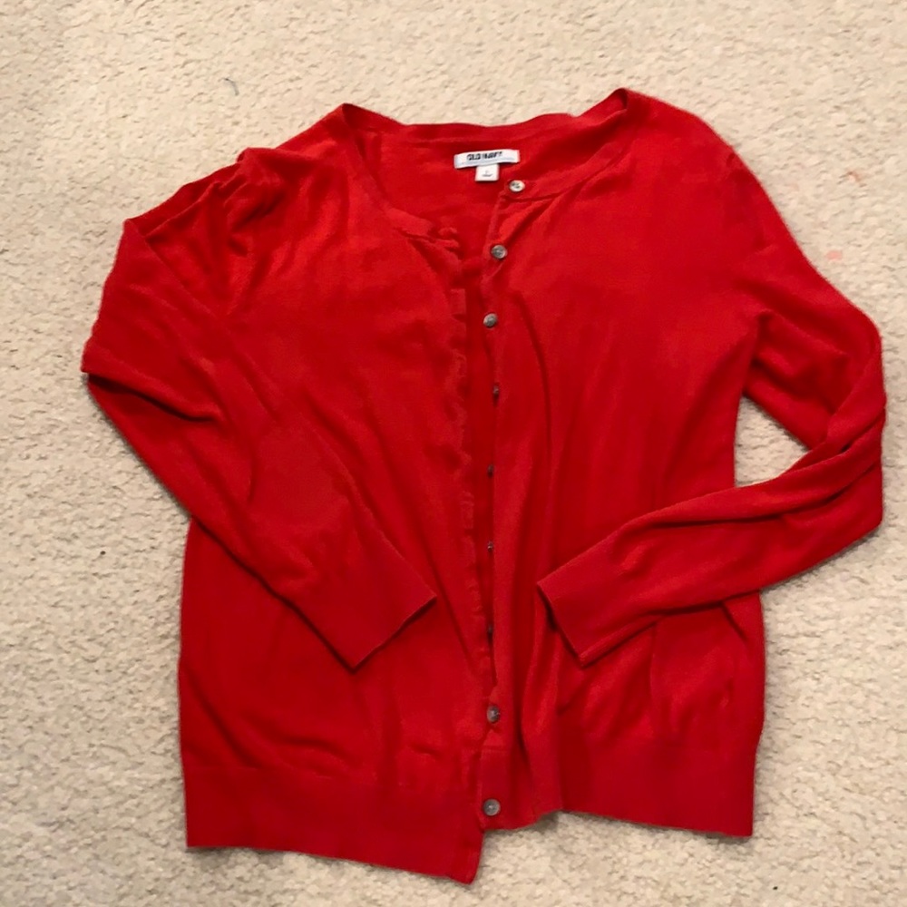 Women’s Old Navy red cardigan